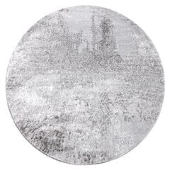Современный круглый винтажный ковёр Mefe 8731, серый  цена и информация | Ковры | kaup24.ee