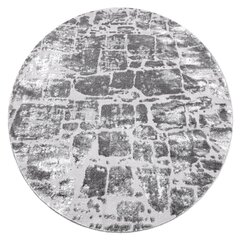 Современный круглый ковёр Mefe 6184, тёмно-серый цена и информация | Ковры | kaup24.ee