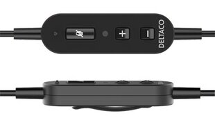 Deltaco Office USB, черный цена и информация | Наушники | kaup24.ee