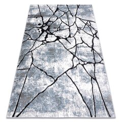 современный ковер COZY 8873 Cracks, бетон с трещинами - Structural два уровня флиса светло-серый / синий цена и информация | Ковры | kaup24.ee