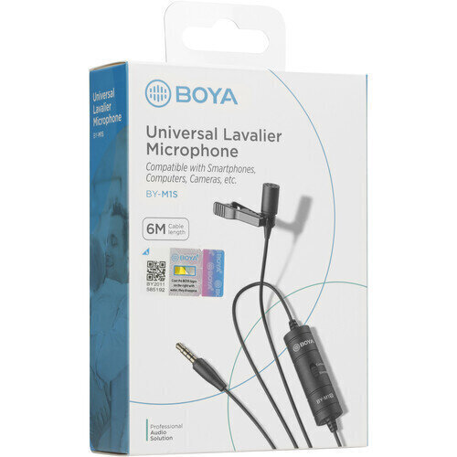 Mikrofon Boya Lavalier BY-M1S hind ja info | Mikrofonid | kaup24.ee