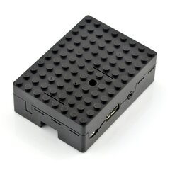 Pi-Blox, корпус для Raspberry Pi 3B+/3B/2B, чёрный цена и информация | Электроника с открытым кодом | kaup24.ee