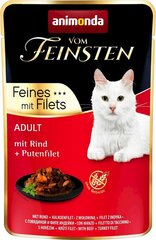 Animonda Vom Feinsten Beef märgtoit kassidele veise- ja kalkuniliha maitsega, 85 g hind ja info | Konservid kassidele | kaup24.ee