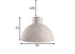 Laevalgusti Globen Lighting Mache 50 цена и информация | Laelambid | kaup24.ee