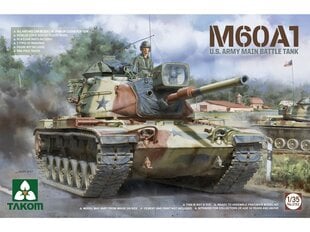 Сборная пластиковая модель Takom - M60A1 U.S. Army Main Battle Tank, 1/35, 2132 цена и информация | Конструкторы и кубики | kaup24.ee