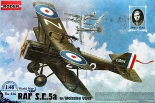 Liimitav mudel Roden 416 RAF SE5a w/Wolseley Viper 1/48 hind ja info | Liimitavad mudelid | kaup24.ee