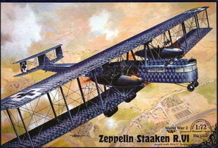 Liimitav mudel Roden 050 Zeppelin Staaken R.VI (Aviatik, 52/17) 1/72 hind ja info | Liimitavad mudelid | kaup24.ee