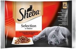 Влажный корм для кошек Sheba Selection in Sauce с различными вкусами, 4x85 г цена и информация | Кошачьи консервы | kaup24.ee