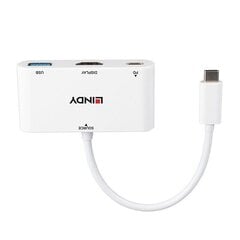 Адаптер В/В Lindy 43340, USB-C/HDMI цена и информация | Адаптеры и USB-hub | kaup24.ee