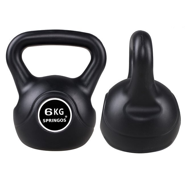 Gymstick Vinyl Kettlebell 6kg Black