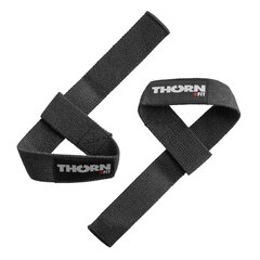 Ремешок на запястье Thorn + Fit LIFTING STRAPS BLACK цена и информация | Гантели, гири, штанги | kaup24.ee