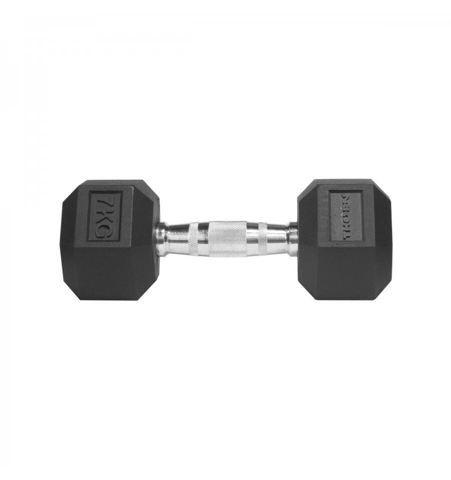 Kummist hantel THORN+FIT HEXHEAD DUMBBELL 7 kg цена и информация | Hantlid, kangid, raskused | kaup24.ee