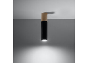 Потолочный светильник Sollux Pablo, черный цена и информация | Потолочные светильники | kaup24.ee