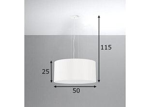 Светильник Sollux Otto 50 цена и информация | Потолочный светильник, 38 x 38 x 24 см | kaup24.ee