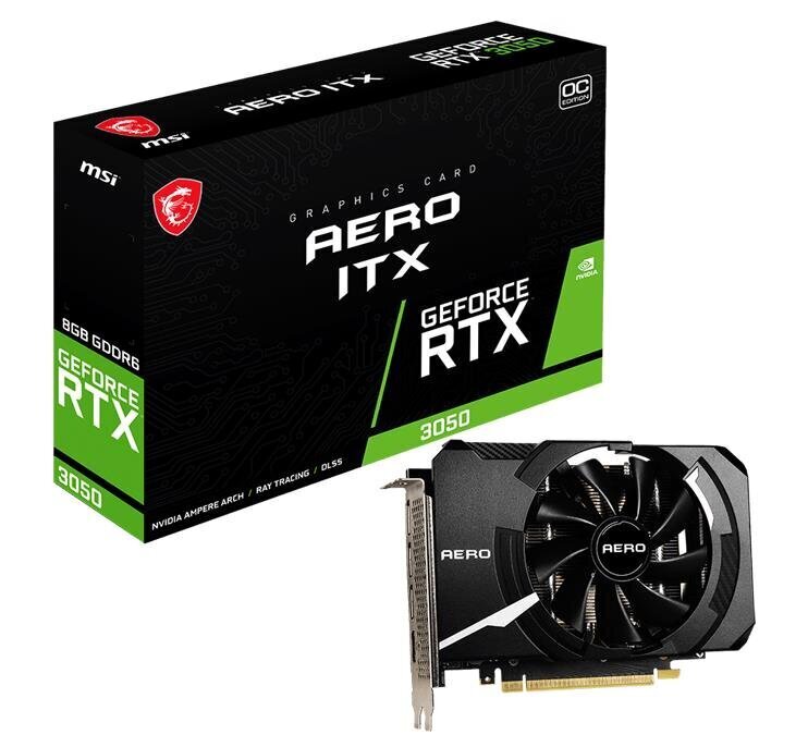 MSI RTX3050AEROITX8GOC hind ja info | Videokaardid (GPU) | kaup24.ee