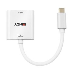 Lindy 43339, USB-C/HDM цена и информация | Адаптеры и USB-hub | kaup24.ee
