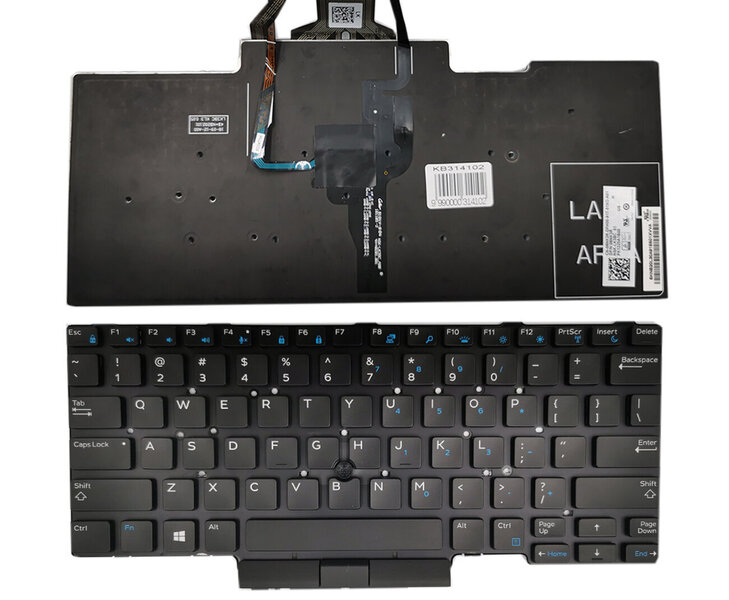 DellLatitude:E5450,E5470,E5480valgustuseja„trackpoint“süsteemiga