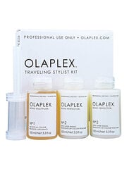 Taastav juuksehoolduskomplekt Olaplex Traveling Stylist Kit 3x100 ml hind ja info | Maskid, õlid, seerumid | kaup24.ee