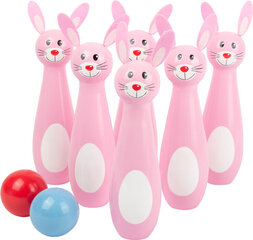 Деревянный боулинг "Кролики", Small Foot цена и информация | Развивающие игрушки | kaup24.ee