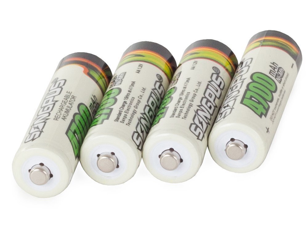 Laetavad AA patareid Songpus AA R6 4700 mah, 4 tk hind ja info | Patareid | kaup24.ee