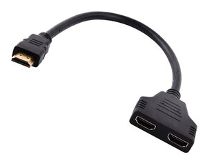 HDMI jaotur 2 in 1 väljund цена и информация | Адаптеры и USB-hub | kaup24.ee