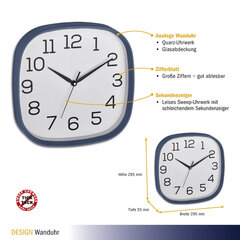 Часы настенные TFA 60.3053, синие цена и информация | Часы | kaup24.ee