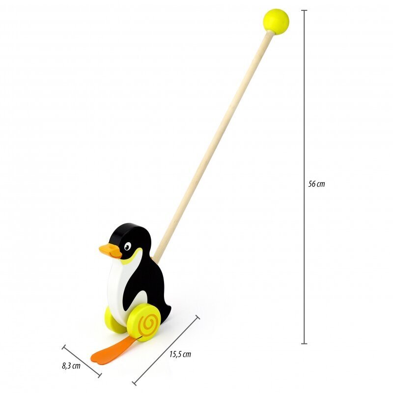 Viga Toys puidust pingviinitõukur цена и информация | Imikute mänguasjad | kaup24.ee