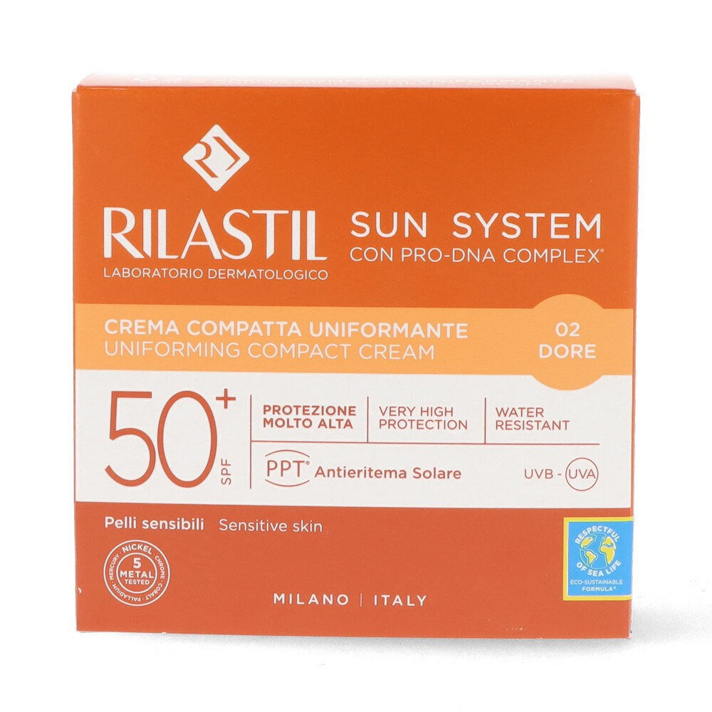 Kompaktne pruunistav puuder Rilastil Sun System Spf 50+ Doré (10 g) hind ja info | Jumestuskreemid, puudrid | kaup24.ee