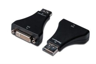 Адаптер Assmann DisplayPort/DVI-I M/Z цена и информация | Адаптер Aten Video Splitter 2 port 450MHz | kaup24.ee