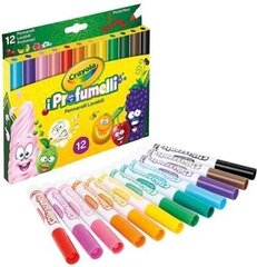 Ароматические маркеры Crayola ароматы, 12 шт. цена и информация | Смягчает воду и защищает Вашу посудомоечную машину от извести. | kaup24.ee