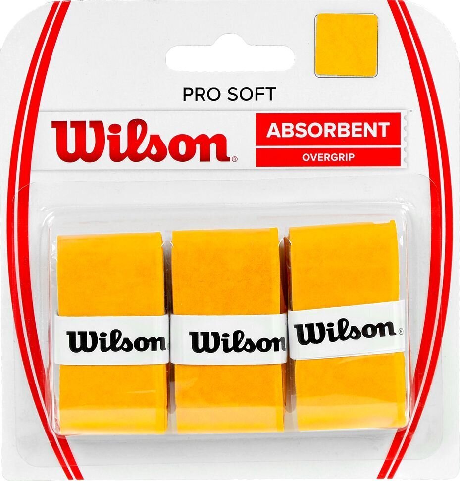 Pakub Wilson Pro Soft Overgripi 3tk WRZ4040GO hind ja info | Välitennise tooted | kaup24.ee