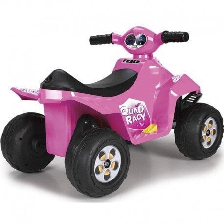 Feber Pink Quad Racy roosa neljarattaline jalgratas 6V akuga hind ja info | Laste elektriautod | kaup24.ee