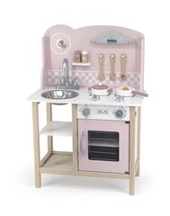 Деревянная кухня Viga PolarB с серебристо-розовыми аксессуарами цена и информация | Игрушки для девочек | kaup24.ee