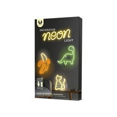 Neon LED Light BANANA white yellow Bat + USB FLNE10 Forever Light цена и информация | Настенные светильники | kaup24.ee