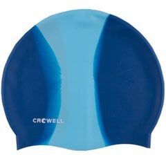 Шапочка для купания силиконовая Crowell Multi Flame, темно-синяя Col.04 цена и информация | Шапки для плавания | kaup24.ee
