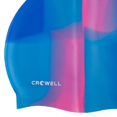 Suplusmüts Crowell Multi Flame, Silikoon, Sinine Roosa, Col.09 hind ja info | Ujumismütsid | kaup24.ee