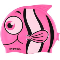 Купальная шляпа силиконовая для детей Crowell Nemo Jr Pink цена и информация | Шапочки для плавания | kaup24.ee