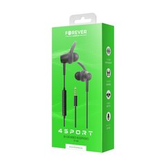 Forever wired earphones 4Sport SP-100 black цена и информация | Forever Компьютерная техника | kaup24.ee