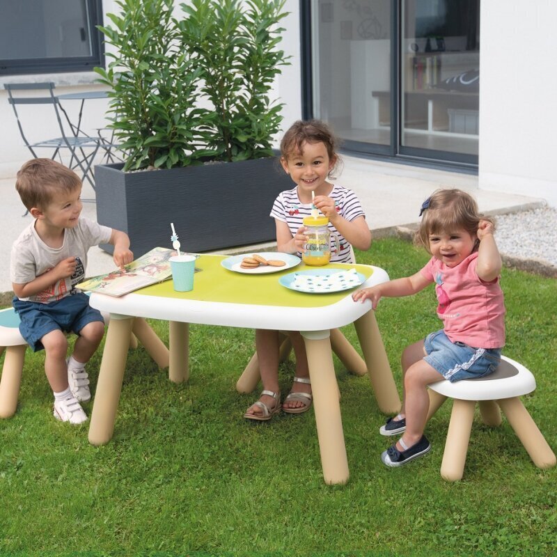 SMOBY Valge ja sinine toaline seljatoega aiatool hind ja info | Laste lauad ja toolid | kaup24.ee