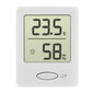 Digitaalne termohügromeeter 30.5041, valge hind ja info | Ilmajaamad, termomeetrid | kaup24.ee