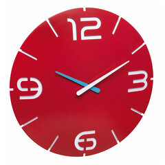 Настенные часы TFA CONTOUR 60.3047, красный цена и информация | Часы | kaup24.ee