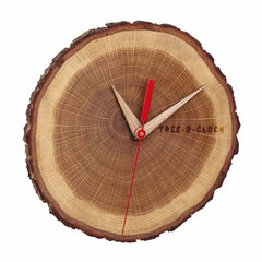 Tammepuidust seinakell TFA TREE-O-CLOCK 60.3046 hind ja info | Kellad | kaup24.ee