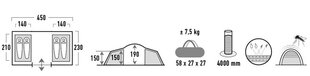 Палатка High Peak Como 4.0, зеленый/серый цена и информация | Палатки | kaup24.ee