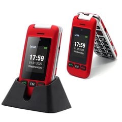 Телефон для пожилых людей Artfone C10 RED (LT, LV, EE, RU ) цена и информация | Мобильные телефоны | kaup24.ee