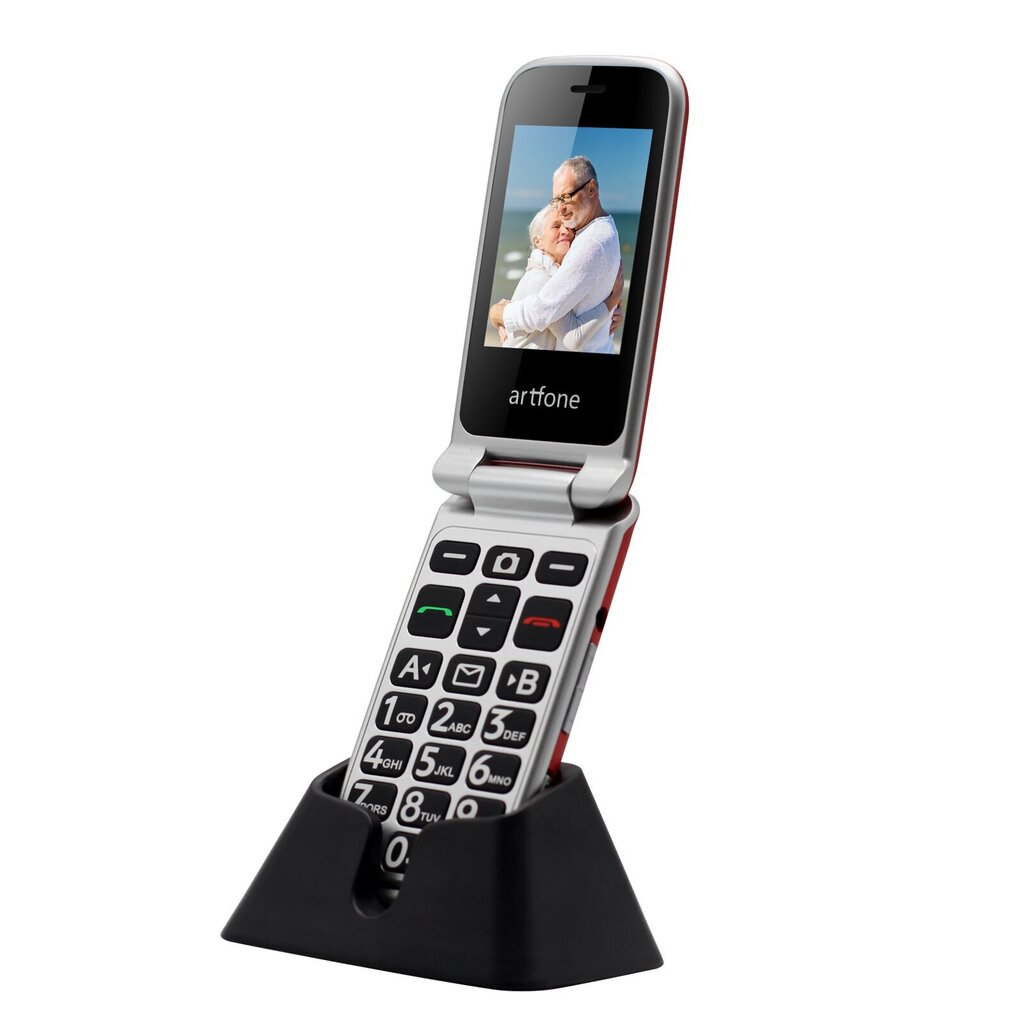 Seenioride telefon Artfone C10 Red цена и информация | Telefonid | kaup24.ee