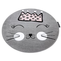 Ковёр круглый Petit Cat, серый цена и информация | Ковры | kaup24.ee
