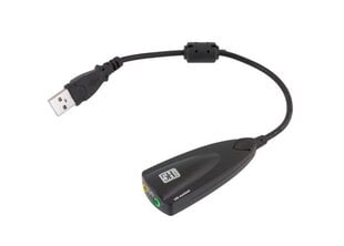 Кабель звуковой карты USB 7.1 цена и информация | Адаптер Aten Video Splitter 2 port 450MHz | kaup24.ee