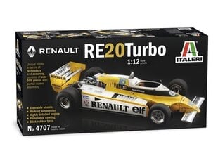 Italeri - Renault re20 Turbo, 1/12, 4707 цена и информация | Конструкторы и кубики | kaup24.ee