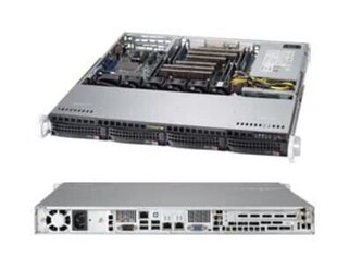 Server Chassis 1U 500W/CSE-813MFTQC-505CB цена и информация | Внутренние жёсткие диски (HDD, SSD, Hybrid) | kaup24.ee