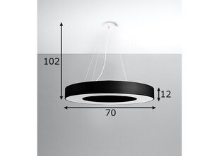 Светильник Sollux Slim 70 цена и информация | Потолочный светильник, 38 x 38 x 24 см | kaup24.ee